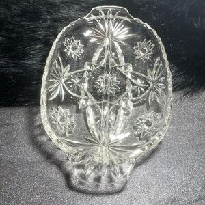 Vintage Anchor Hocking Glass Relish/Divided Dish